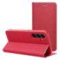 Flip case for Samsung A17 Luna Book Carbon red