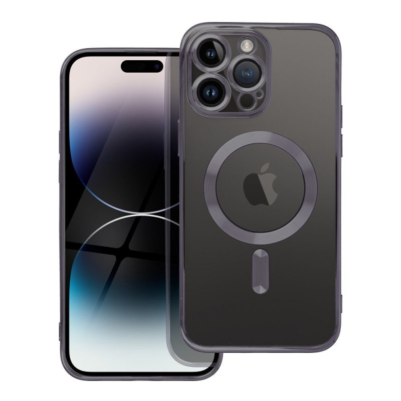 Case for iPhone 17 Pro / 18 Pro (low camera edge) Electro Mag Cover compatible with MagSafe black