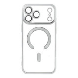 Case for iPhone 17 PRO MAX Electro Mag Cover compatible with MagSafe silver