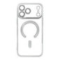 Case for iPhone 17 PRO MAX Electro Mag Cover compatible with MagSafe silver