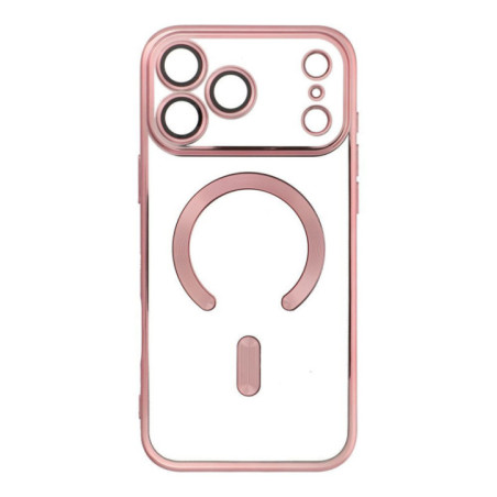 Case for iPhone 17 PRO MAX Electro Mag Cover compatible with MagSafe gold-rose