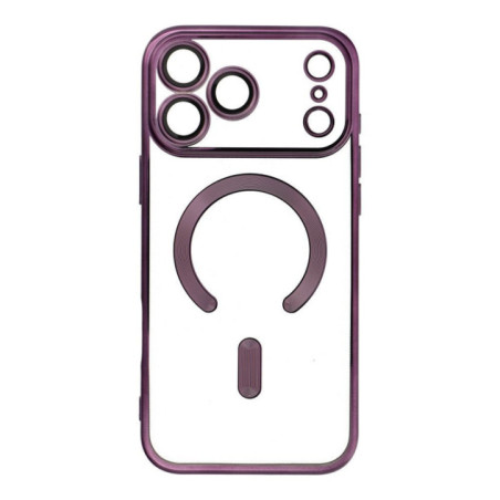 Case for iPhone 17 PRO MAX Electro Mag Cover compatible with MagSafe purple