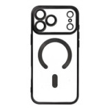 Case for iPhone 17 PRO MAX Electro Mag Cover compatible with MagSafe black