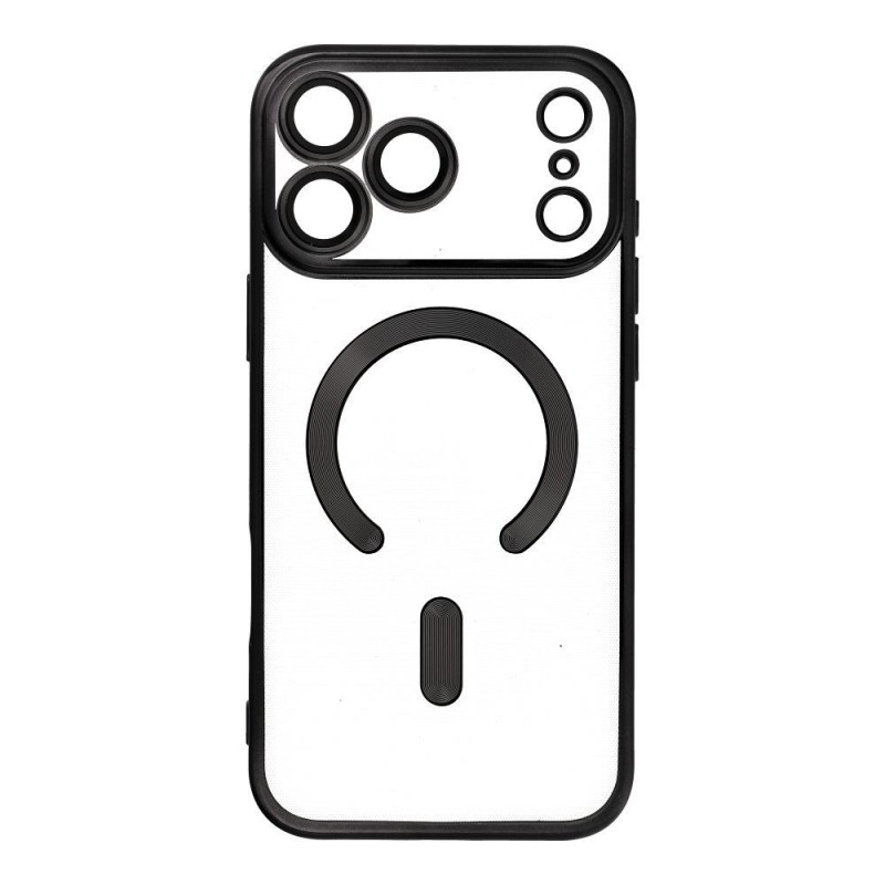 Case for iPhone 17 PRO MAX Electro Mag Cover compatible with MagSafe black
