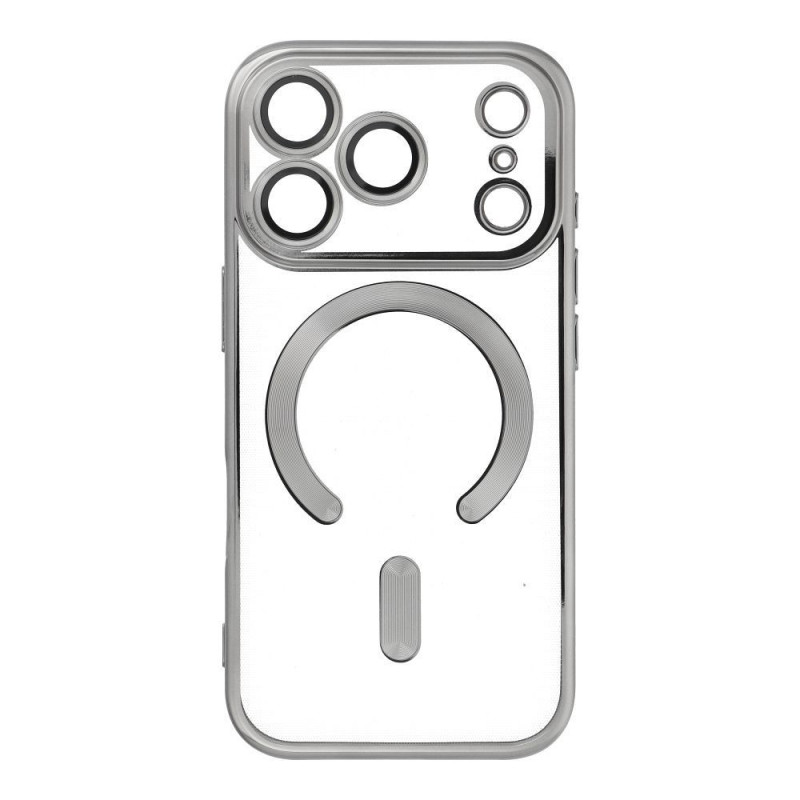 Case for iPhone 17 PRO Electro Mag Cover compatible with MagSafe titanium-gray