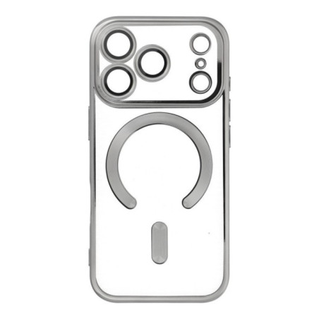 Case for iPhone 17 PRO Electro Mag Cover compatible with MagSafe titanium-gray