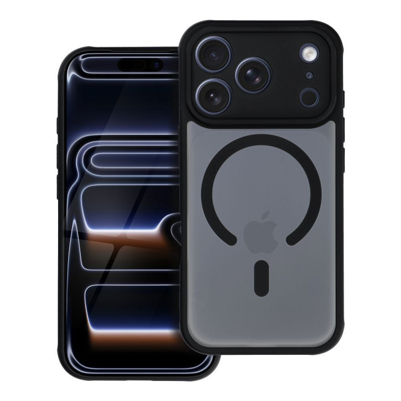 Case for iPhone 17 PRO Full Matte Mag Cover compatible with MagSafe black
