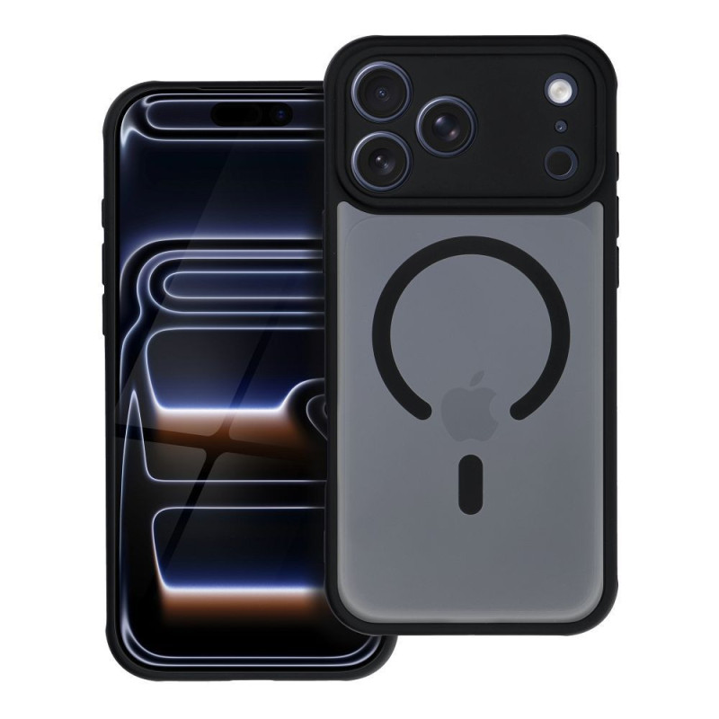 Case for iPhone 17 PRO MAX Full Matte Mag Cover compatible with MagSafe black