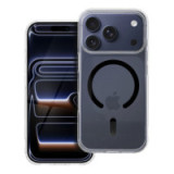 Case for iPhone 17 PRO Drop Glue Colorful Ring Mag Cover compatible with MagSafe black
