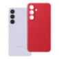Case for Samsung S25 FE Silicone Mag Cover compatible with MagSafe red