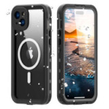 Case for iPhone 15 PLUS Shellbox DOT waterproof MagSafe compatible black
