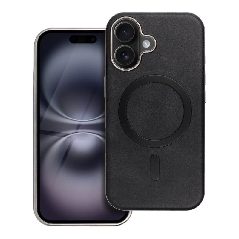 Case for iPhone 11 Gentleman Mag Cover compatible with MagSafe black