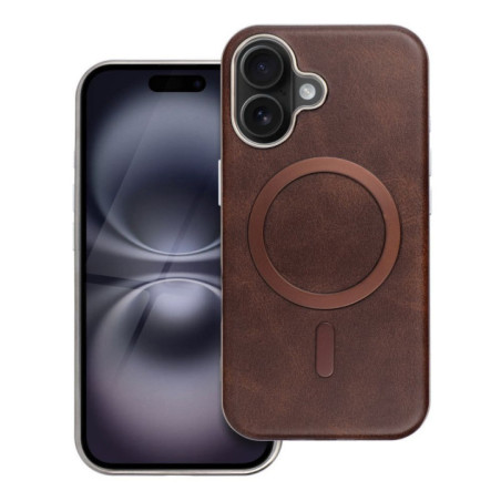 Case for iPhone 13 PRO Gentleman Mag Cover compatible with MagSafe brown
