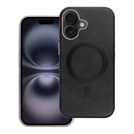 Case for iPhone 16 PRO MAX Gentleman Mag Cover compatible with MagSafe black