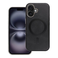 Case for iPhone 16 Gentleman Mag Cover compatible with MagSafe black