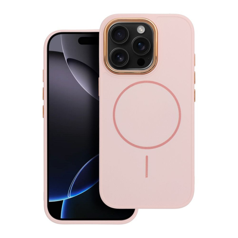 Case for iPhone 17 AIR Frame Mag Cover compatible with MagSafe powder pink Case for iPhone 17 AIR Frame Mag Cover compatible with MagSafe powder pink