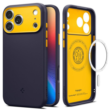 SPIGEN case NANO POP MAG compatible with MagSafe for IPHONE 17 Pro Max blueberry navy