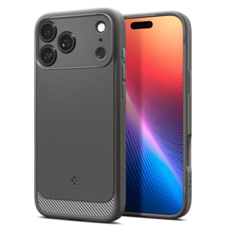 SPIGEN case RUGGED ARMOR MAG compatible with MagSafe for IPHONE 17 Pro gray