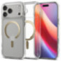 SPIGEN case ULTRA HYBRID MAG compatible with MagSafe for IPHONE 17 Pro clear gold