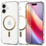 SPIGEN case ULTRA HYBRID MAG compatible with MagSafe for IPHONE 17 clear gold