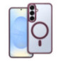 Case for Samsung S25 PLUS Matte Mag Cover compatible with MagSafe red
