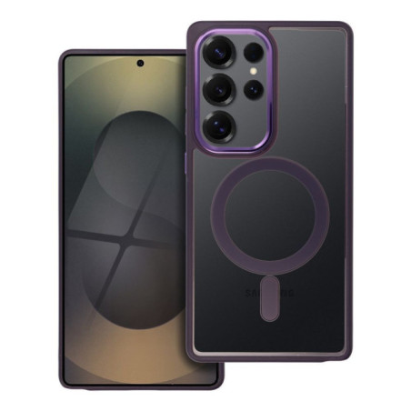 Case for Samsung S25 ULTRA Color Edge Mag Cover compatible with MagSafe purple