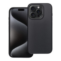 Case for iPhone 15 PRO Carbon Elite Mag Cover compatible with MagSafe black