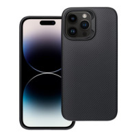 Case for iPhone 14 PRO MAX Carbon Elite Mag Cover compatible with MagSafe black