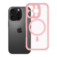 Case for iPhone 16 PRO Full Matte Mag Cover compatible with MagSafe light pink