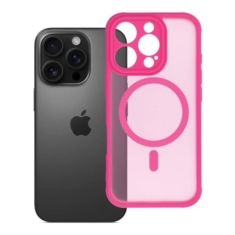 Case for iPhone 16 PRO Full Matte Mag Cover compatible with MagSafe pink