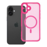 Case for iPhone 16 PLUS Full Matte Mag Cover compatible with MagSafe pink