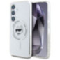 KARL LAGERFELD case for SAMSUNG S25 KLHMS25SHLSCHH (Magnetic IML Metal Choupette Head) white