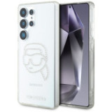 KARL LAGERFELD case for SAMSUNG S25 Ultra KLHCS25LHKHDCELT (IML Rhinestones K Head) transparent