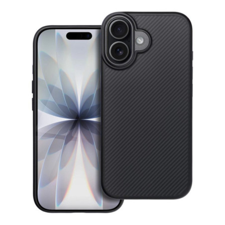 Case for iPhone 17 Carbon Elite Mag Cover compatible with MagSafe black