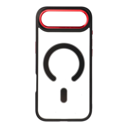 Case for iPhone 17 AIR Color Edge Mag Cover compatible with MagSafe black-red