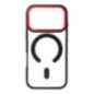 Case for iPhone 17 Pro / 18 Pro (low camera edge) Color Edge Mag Cover compatible with MagSafe black-red Case for iPhone 17 Pro / 18 Pro (low camera edge) Color Edge Mag Cover compatible with MagSafe black-red