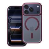 Case for iPhone 17 PRO Matte Mag Cover compatible with MagSafe red