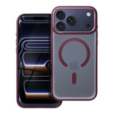 Case for iPhone 17 PRO MAX Matte Mag Cover compatible with MagSafe red