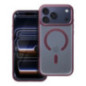 Case for iPhone 17 PRO MAX Matte Mag Cover compatible with MagSafe red