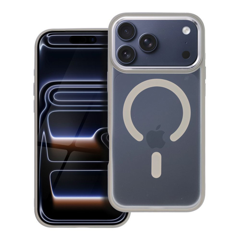 Case for iPhone 17 PRO MAX Matte Mag Cover compatible with MagSafe titanium