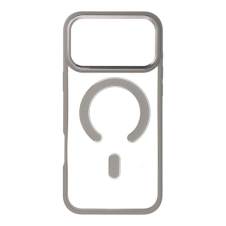Case for iPhone 17 PRO MAX Color Edge Mag Cover compatible with MagSafe titanium-gray
