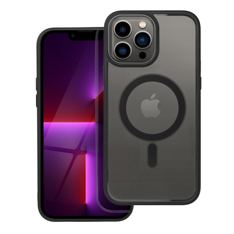 Case for iPhone 13 PRO MAX Color Edge Mag Cover compatible with MagSafe black