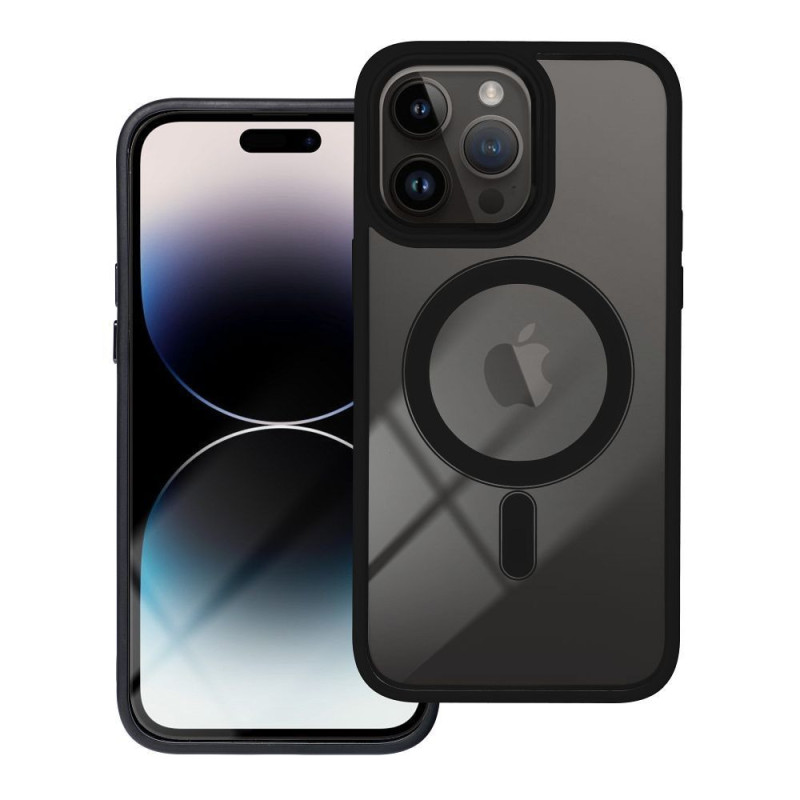 Case for iPhone 14 PRO MAX Color Edge Mag Cover compatible with MagSafe black