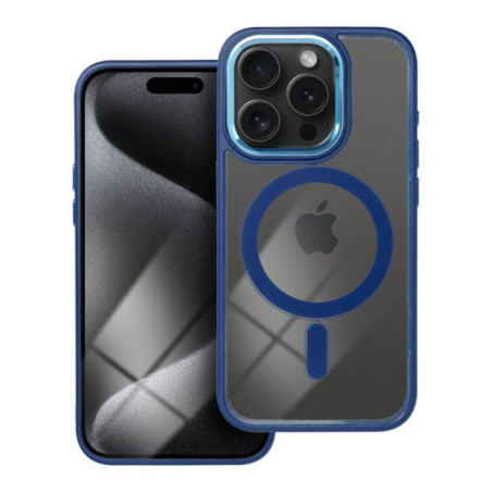 Case for iPhone 15 PRO Color Edge Mag Cover compatible with MagSafe blue