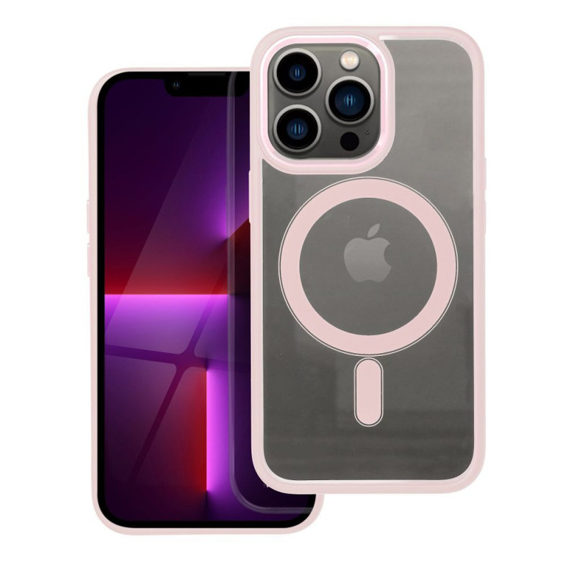 Case for iPhone 13 PRO Color Edge Mag Cover compatible with MagSafe pink