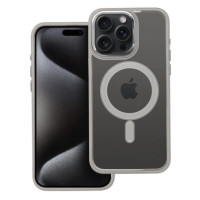 Case for iPhone 15 PRO MAX Color Edge Mag Cover compatible with MagSafe titanium-gray