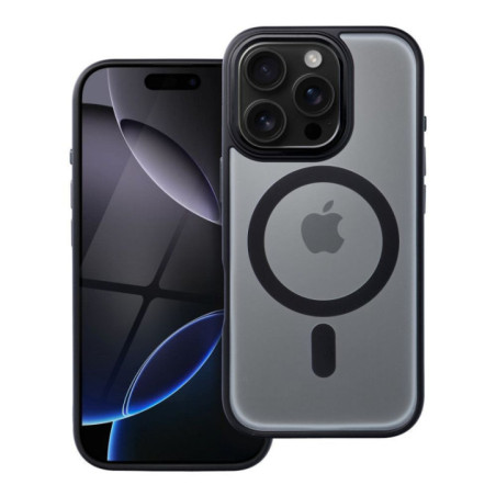 Case for iPhone 16 PRO Matte Mag Cover compatible with MagSafe black