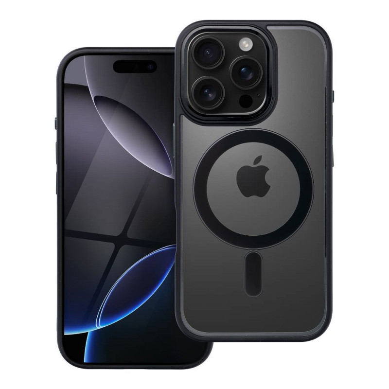 Case for iPhone 16 PRO Color Edge Mag Cover compatible wth MagSafe black