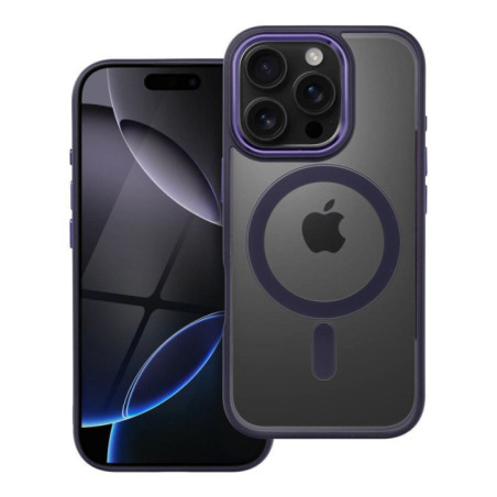 Case for iPhone 16 PRO Color Edge Mag Cover compatible with MagSafe purple