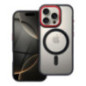 Case for iPhone 16 PRO Color Edge Mag Cover compatible with MagSafe black-red